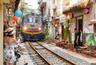 Hanoi train street Vietnam