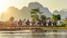 Village beside Vang Vieng