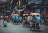 Richshaw ride through Hanoi Old Quarter Vietnam
