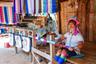 Visite de tribu des longs cous de Karen Hill Thailande