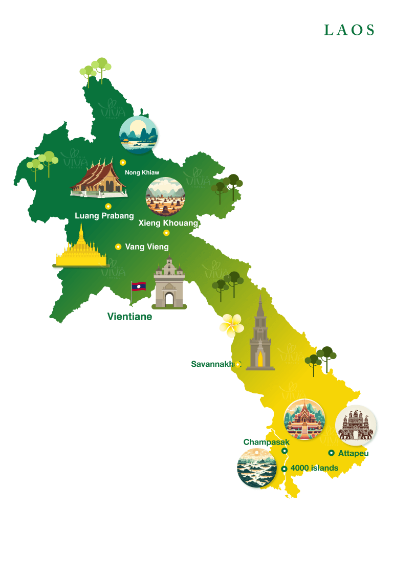 Laos Map
