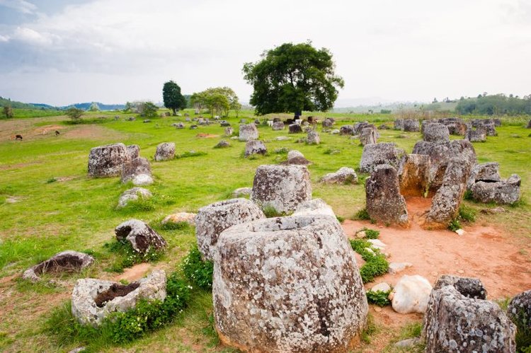 Plain of jars Phonsavan Laos