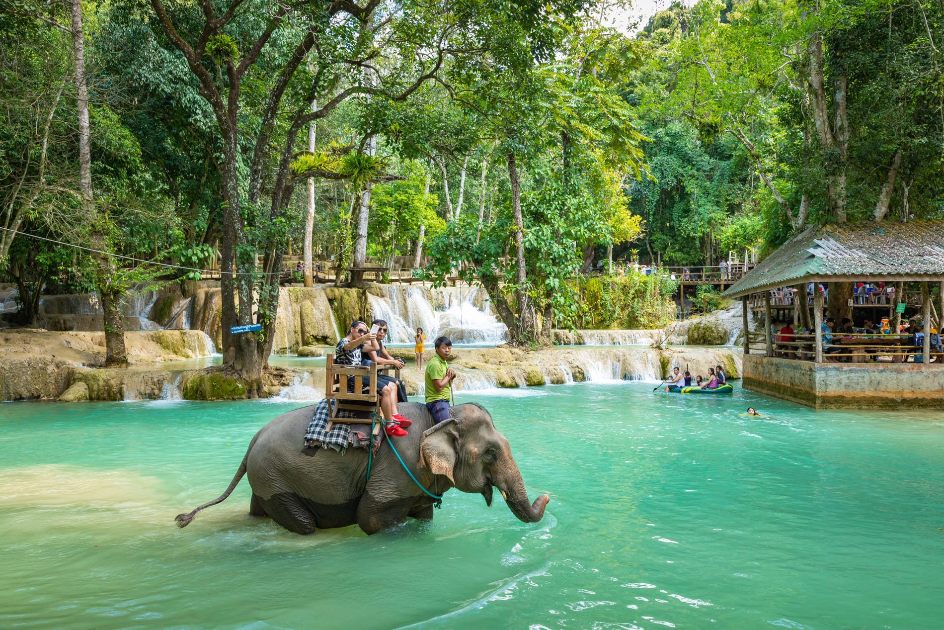 Tad Sae Waterfalls Laos