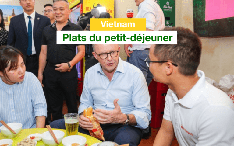 petit déjeuner au Vietnam