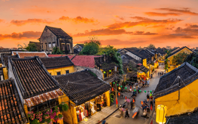 Un après-midi au coucher du soleil à Hoi An