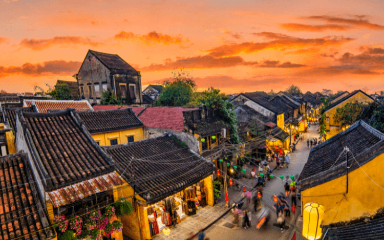 Un après-midi au coucher du soleil à Hoi An
