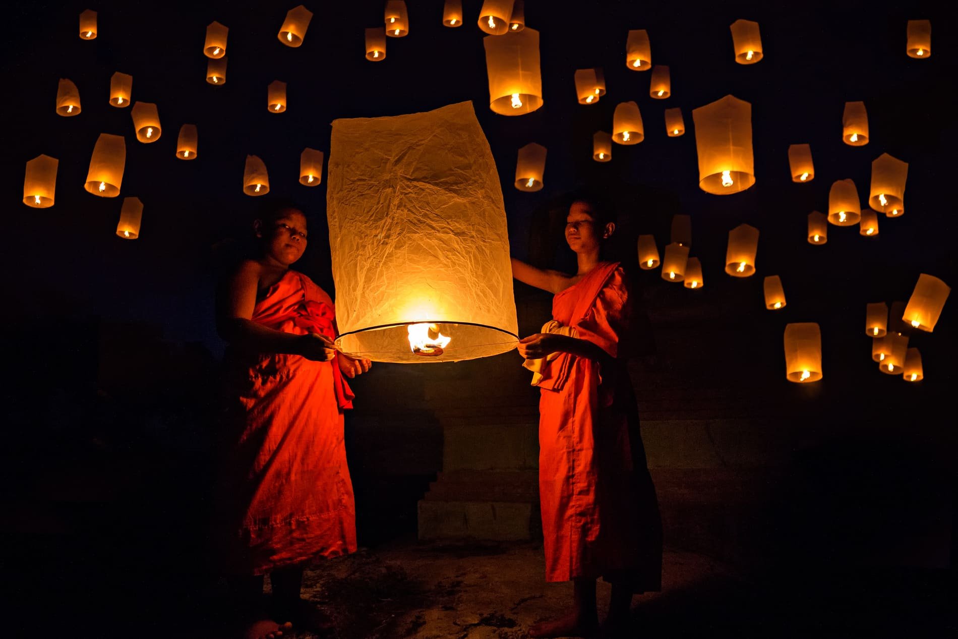 Festival des lanternes en Thaïlande