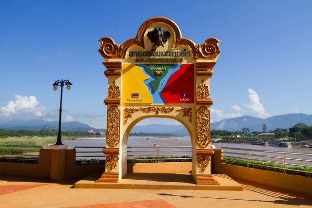 Golden Triangle in- Chiang Saen Thailand