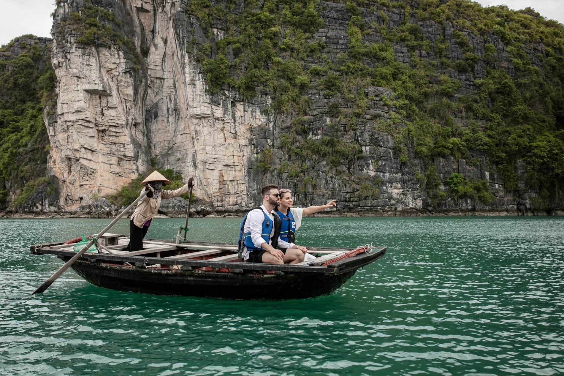 Halong bay natural wonder of the world in Vietnam