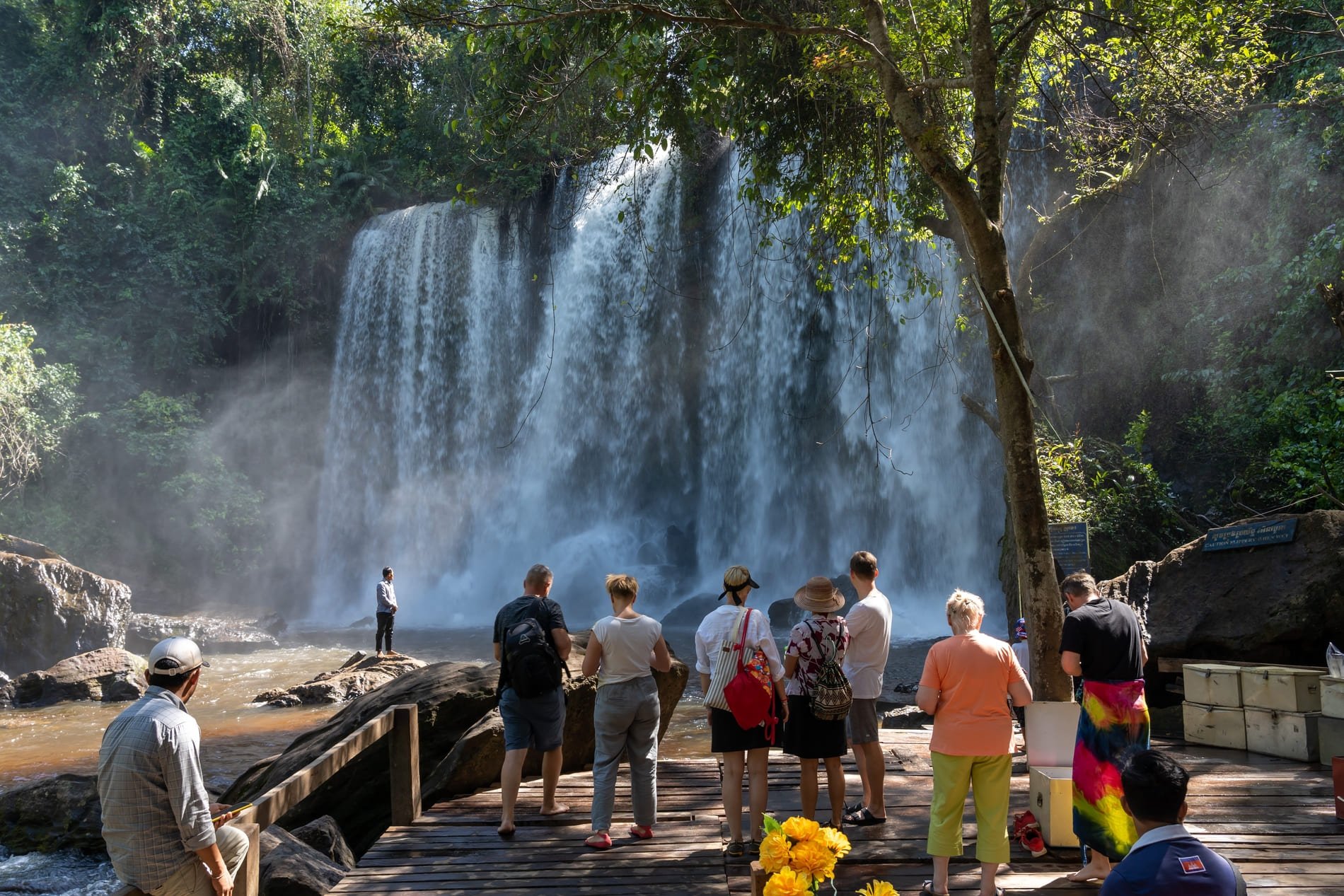 La cascata di Phnom Kulen Siem Reap Cambogia