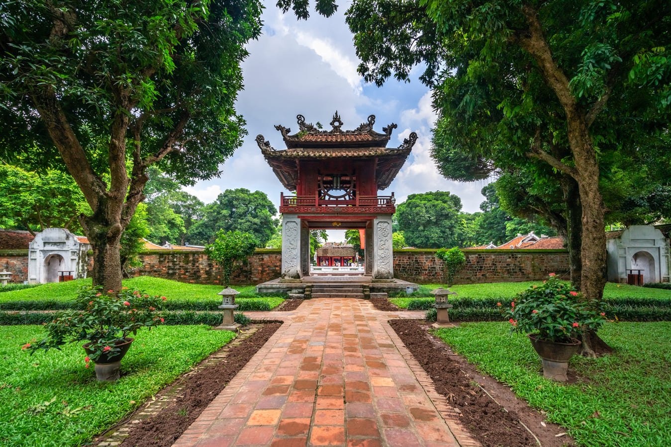 Le Temple de la Littérature à Hanoi Vietnam