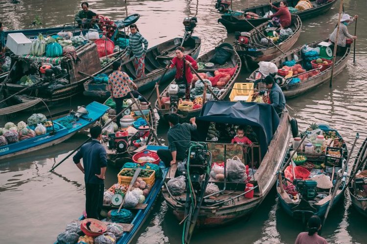 Le marché flottant de Cai Rang Vietnam