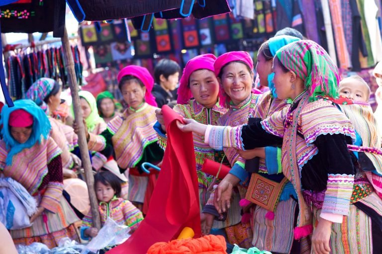 Marché de Bac Ha à Lao Cai Vietnam