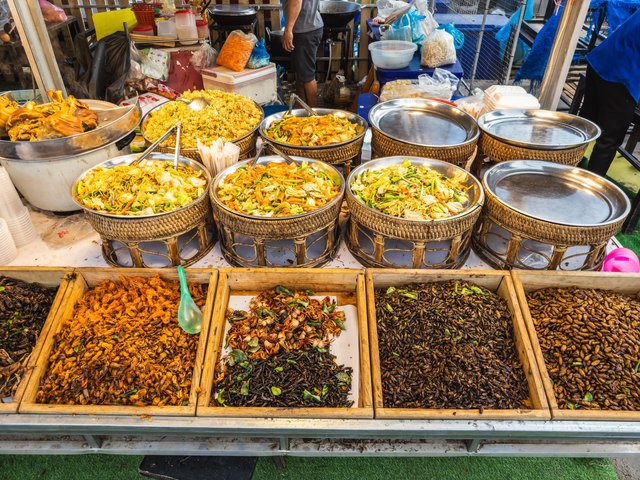 Mercato notturno di Vientiane Laos