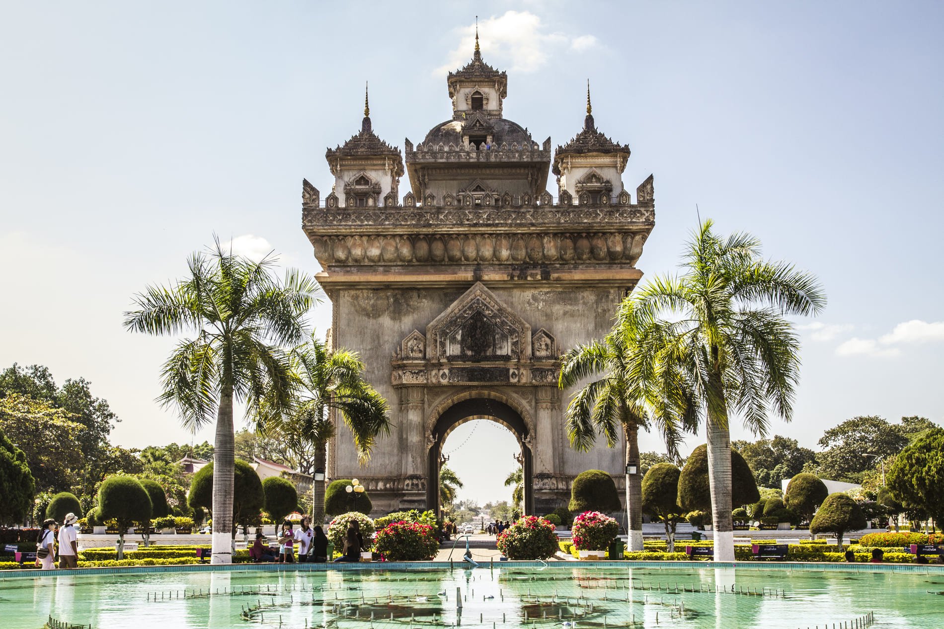 Monumento di Patuxai Vientiane Laos