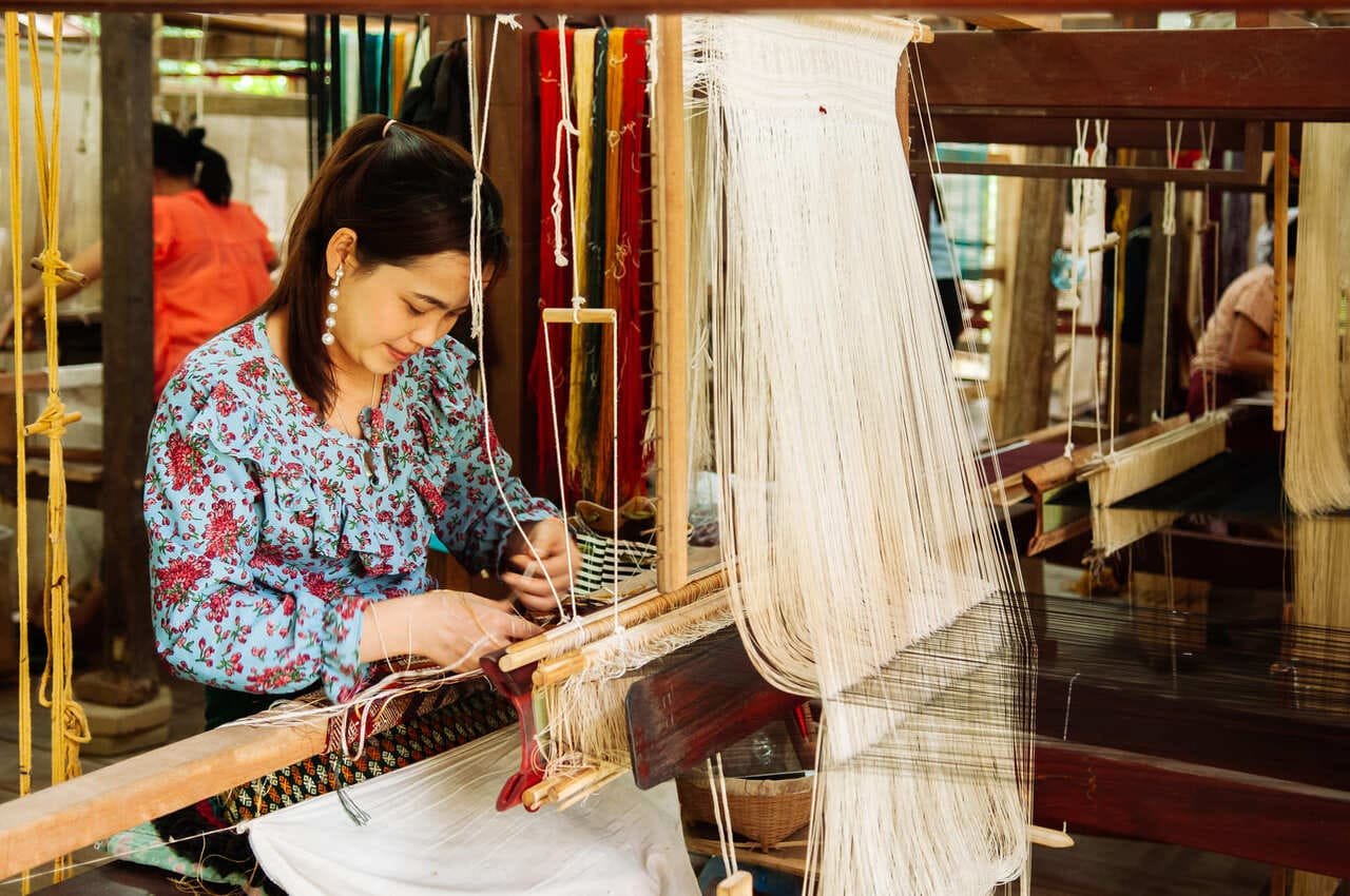 Ock Pop Tok handicraft Luang Prabang