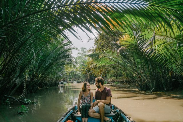 Provincia di cocco Ben Tre Vietnam