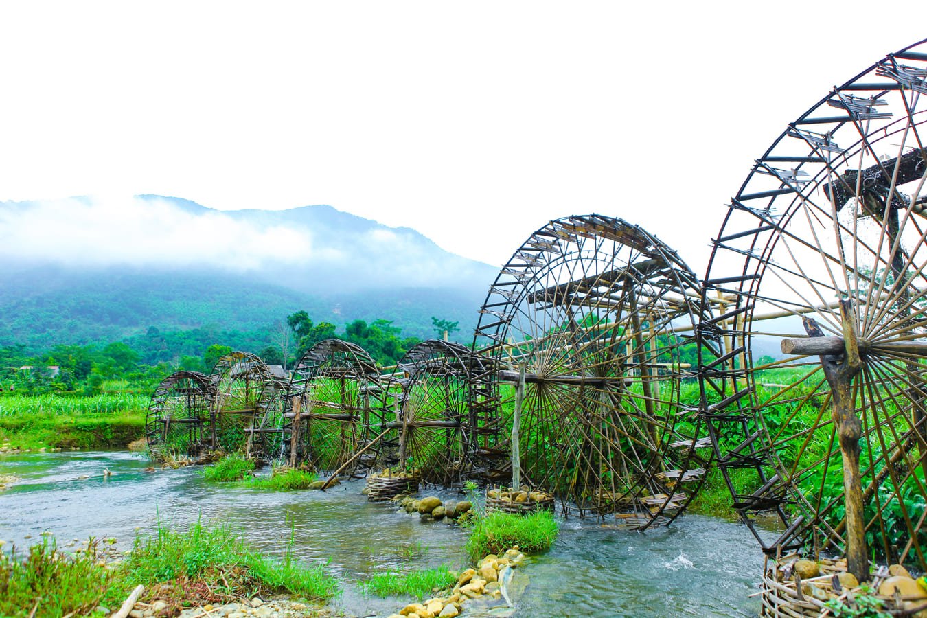 Roue hydraulique de Pu Luong Vietnam