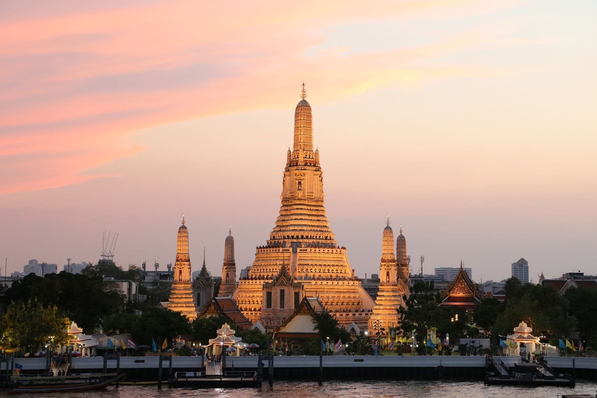 Tempio di Wat Arun Bangkok Tailandia