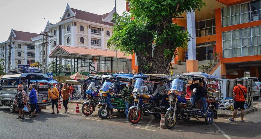 Tuk tuk taxi Vientiane Laos