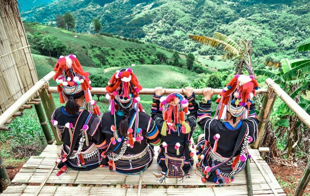 Village Akah of Loyo in Chiang Rai