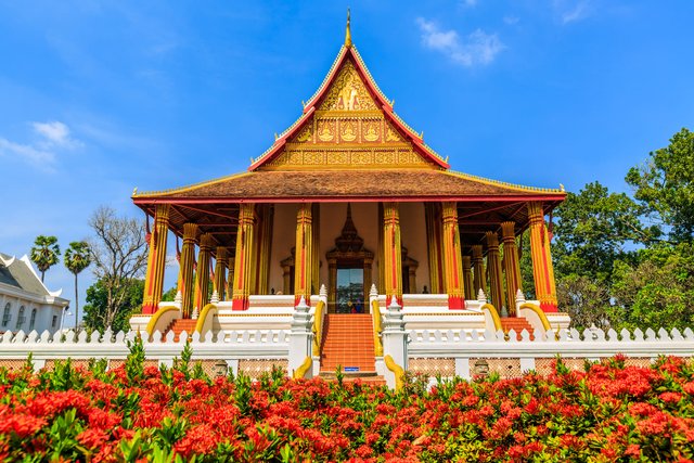 Visita Haw Phra Kaew Vientiane Laos