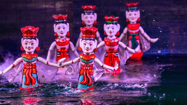 Water puppet show Hanoi