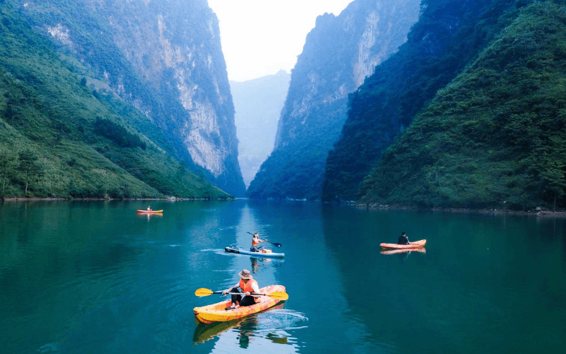 kayak sur la rivière Nho Que