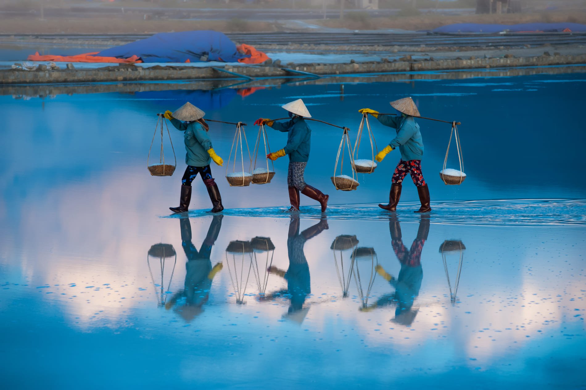 Campo di sale Hon Khoi Nha Trang vietnam