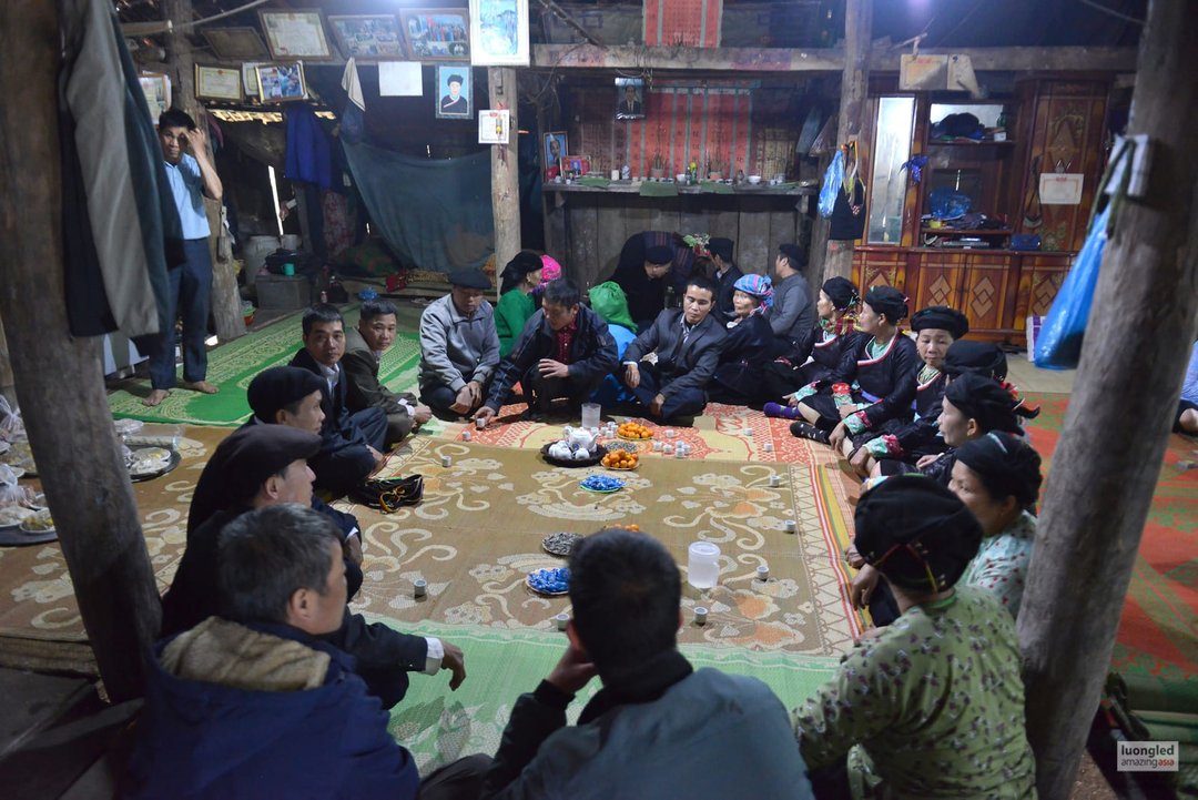 Matrimonio del popolo etnico Giay Ha Giang Vietnam