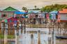 Villaggio di Kampong Phluk lago di Tonle Sap Siem Reap cambogia