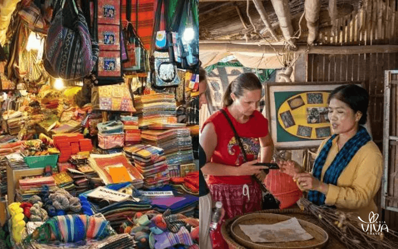 Shopping di seta cambogiana a prezzi convenienti